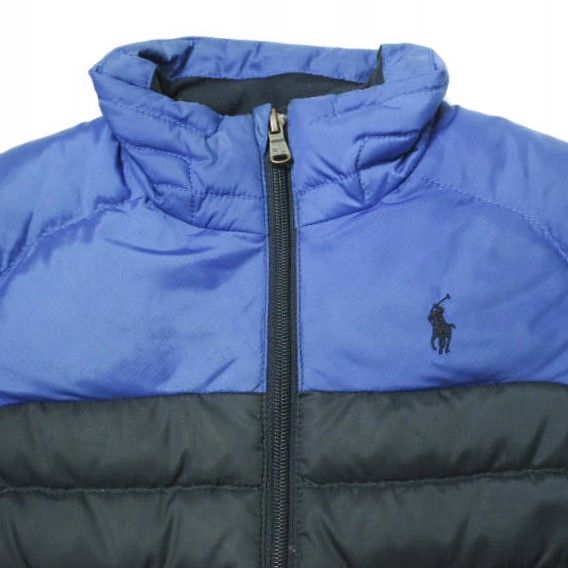 ラルフローレンキッズPOLORALPHLAUREN 4T110ジャンパー美品紺色 POLO RALPH LAUREN ポロ ラルフローレン ウォーターレジスタント