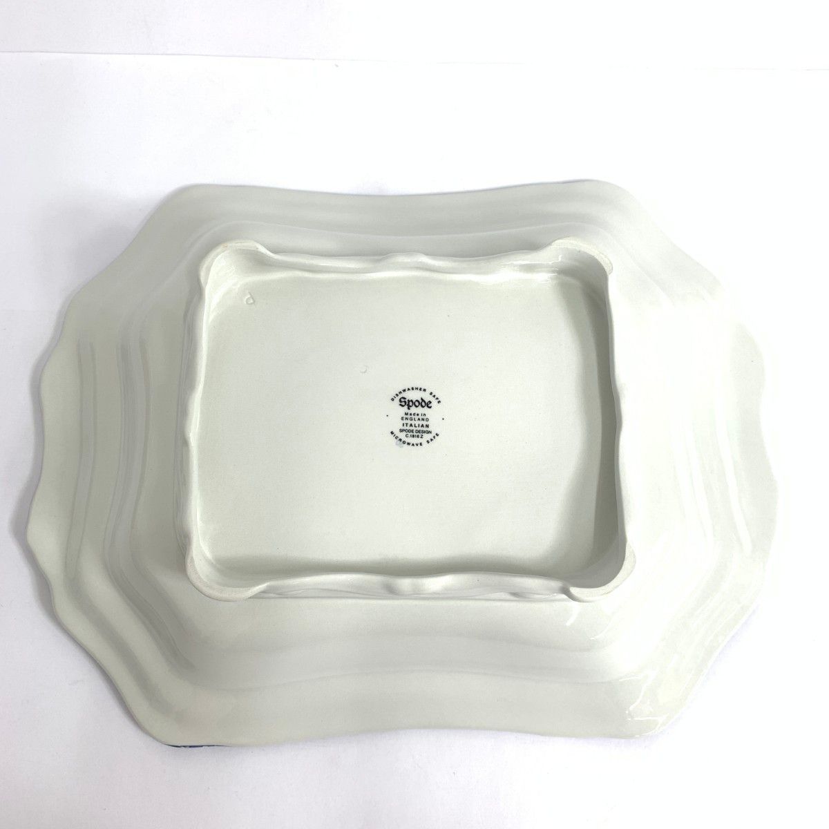 SPODE スポード カバードベジタブルディッシュ/ブルーイタリアン