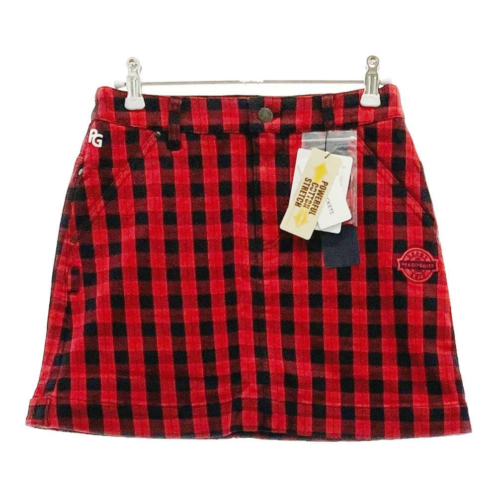 【 パーリーゲイツ】PEARLY GATES ゴルフ チェック柄 茶 Sサイズ 新品 パーリーゲイツ マルチチェック柄 スタンド式 キャディ
