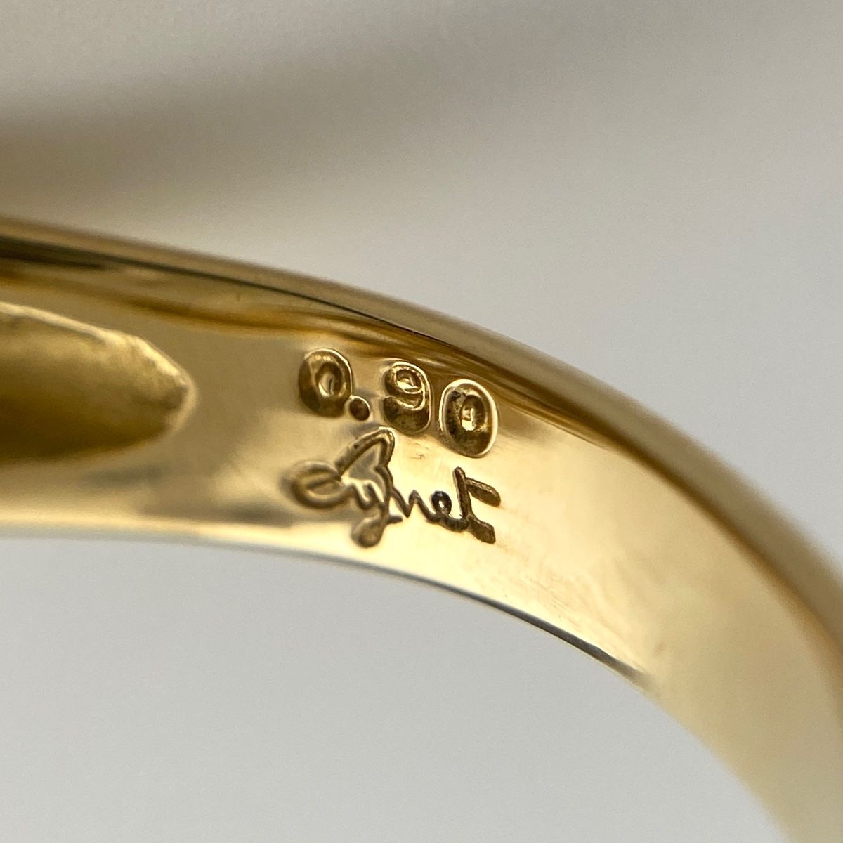 ジュネ Jeunet メレダイヤ デザインリング YG イエローゴールド 指輪  