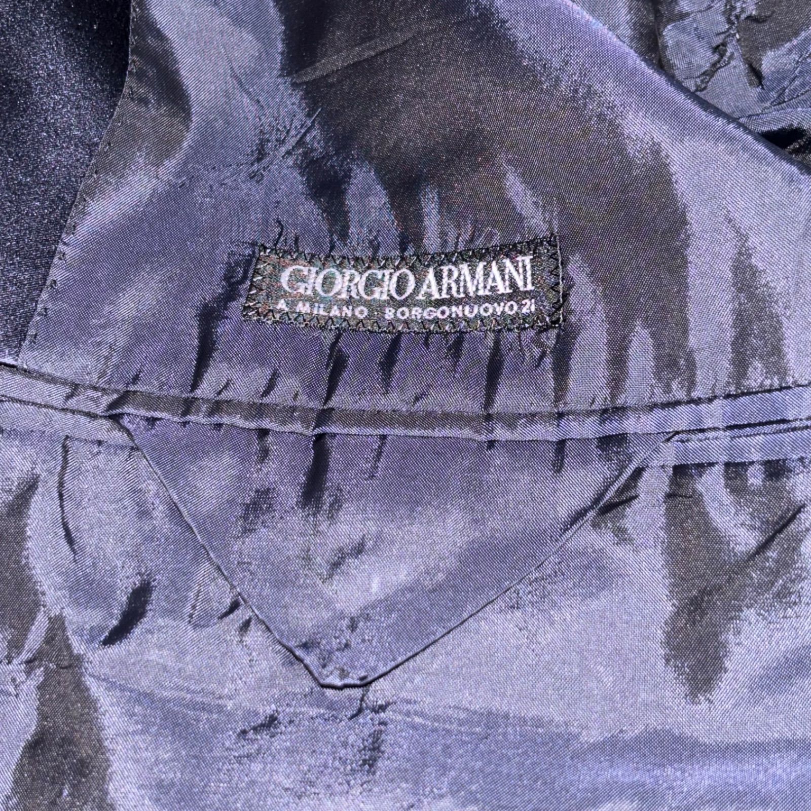 漢の礼服】GIORGIO ARMANI ジョルジオアルマーニ 最高級ライン 黒タグ