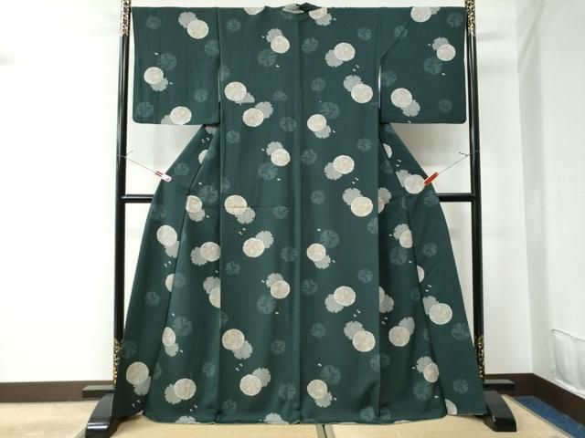 平和屋着物○上質な小紋 雪輪花唐草文 正絹 逸品 CAAU2520yc - メルカリ