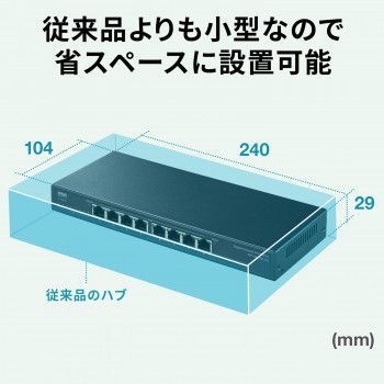 ギガビット対応PoEスイッチングハブ