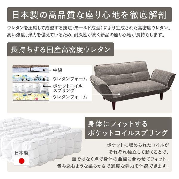 リクライニングソファー ローソファー