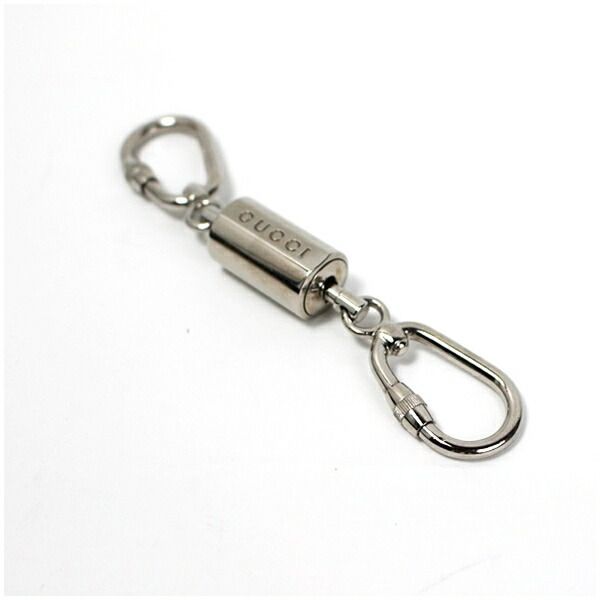 グッチ キーリング キーホルダー 美品 シルバー 中古 Aランク