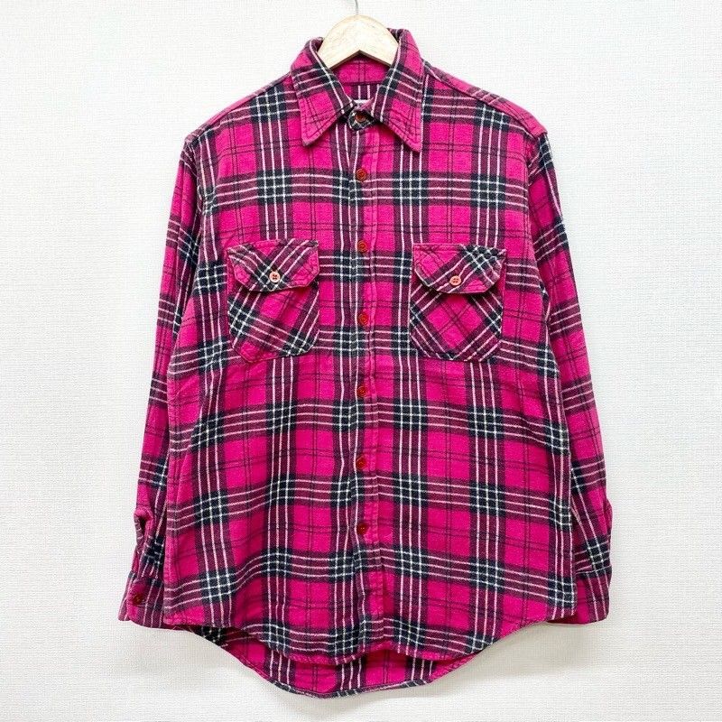 60's～70's MONTGOMERY WARDヘビーネルシャツ Mサイズ