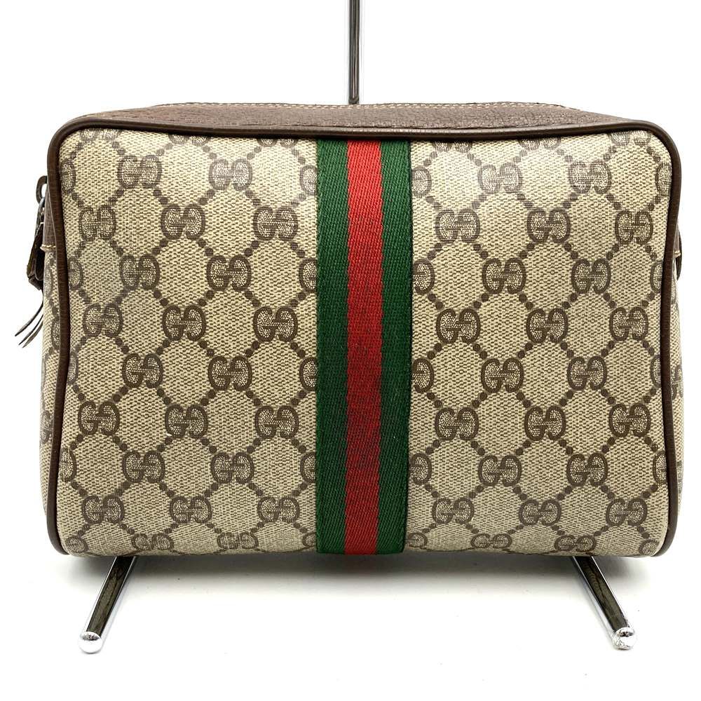 GUCCI グッチ 156 01 012 クラッチバッグ セカンドバッグ シェリーライン GGスプリームキャンバス ベージュ メンズ レディースファッション