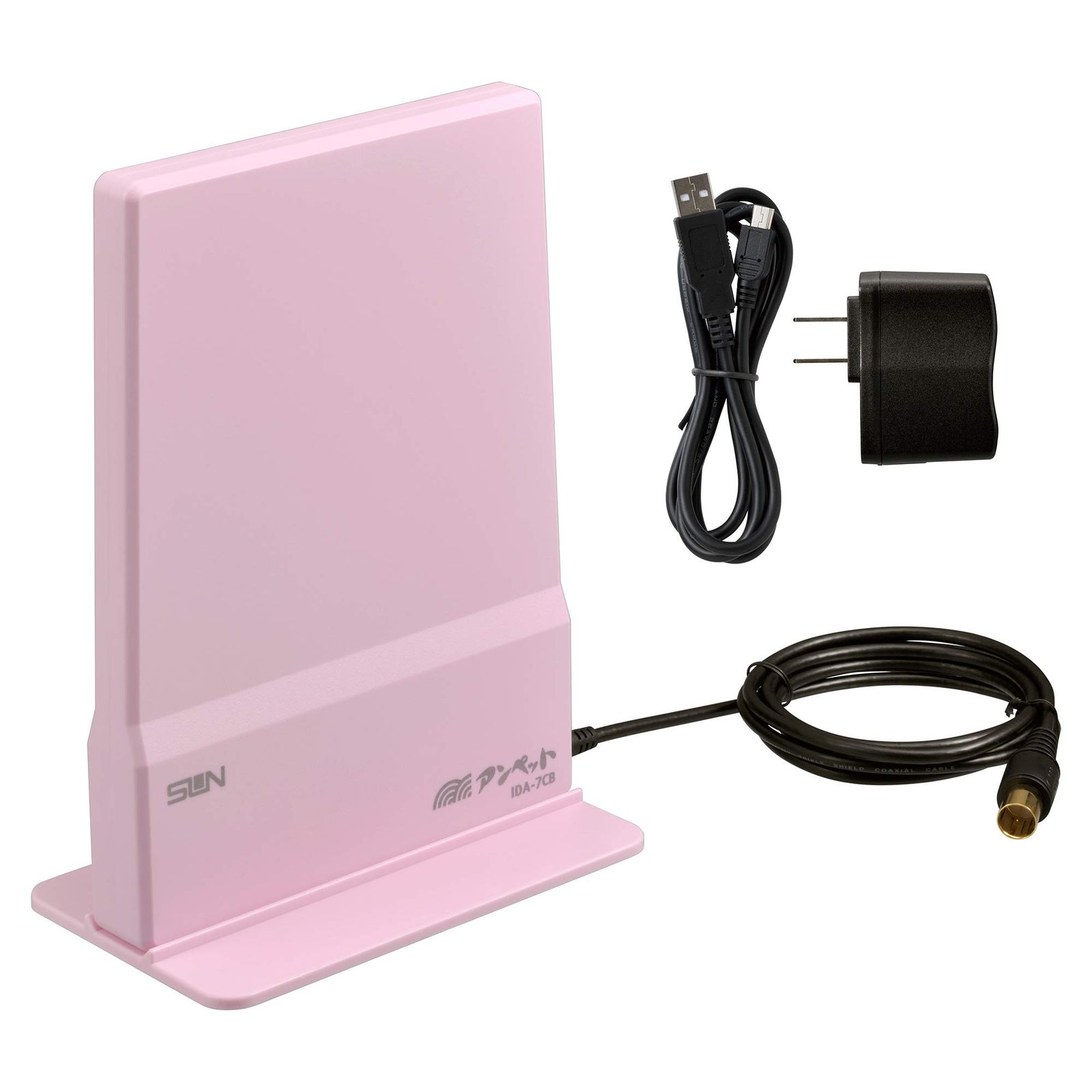 サン電子 室内アンテナ ライトピンク IDA-7CB-LM [ライトピンク]