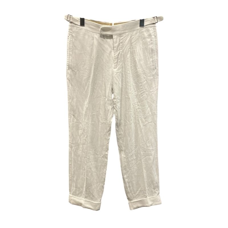ロロ ピアーナ Loro Piana リネンスラックスパンツ FAI1581 ホワイト リネン メンズ パンツ