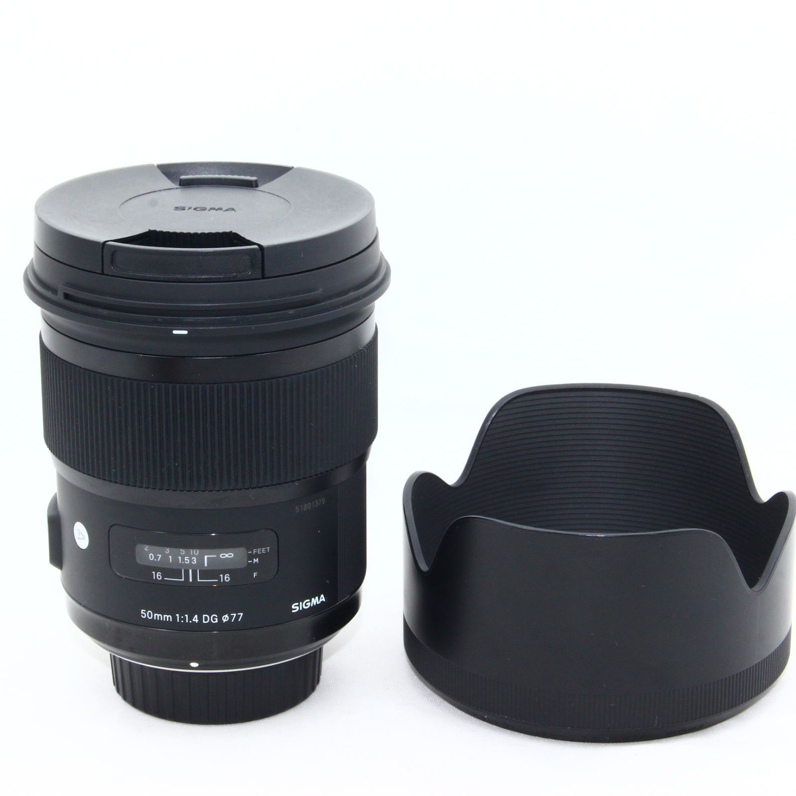 SIGMA 単焦点 レンズ 50mm F1.4 EX DG HSM ニコン用 - レンズ(単焦点)