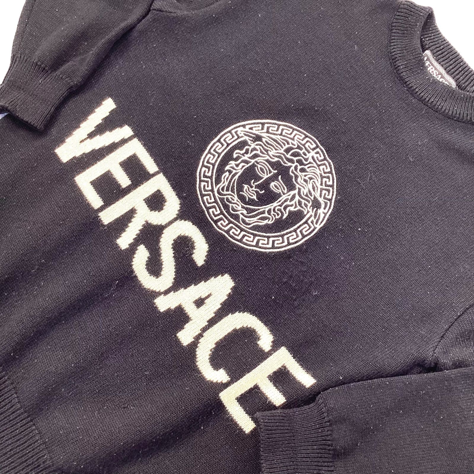 VERSACE ヴェルサーチ ヴィンテージ ニット メデューサ ロゴ