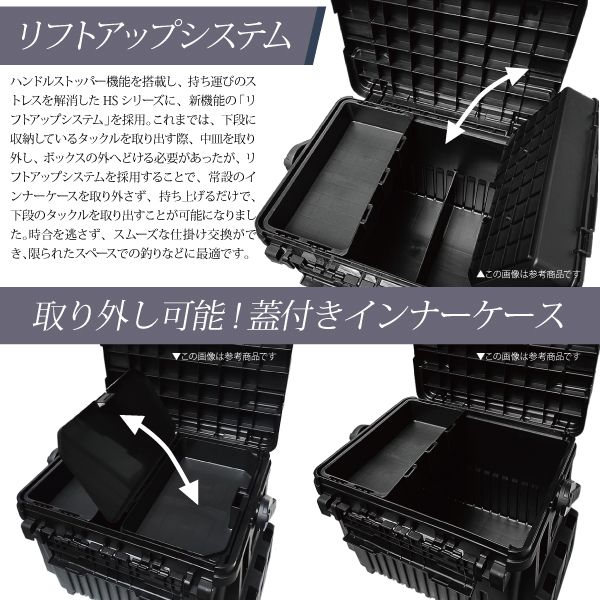 ロッドスタンド×2本 インナーストッカー12L×1個