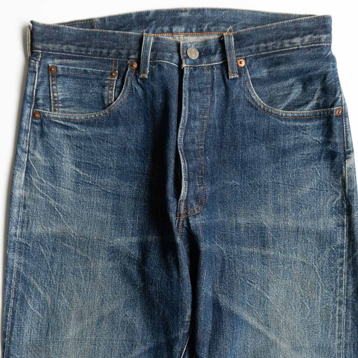 雰囲気抜群】 LEVI'S 【50S-XX ビッグE デニムパンツ 】33×36