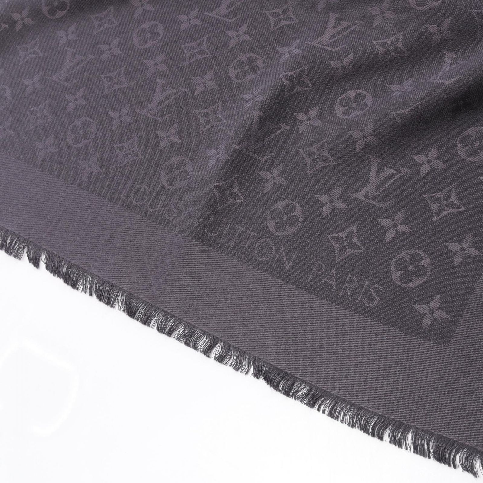 LOUIS VUITTON ルイ・ヴィトン ショール モノグラム LV アントラシット  