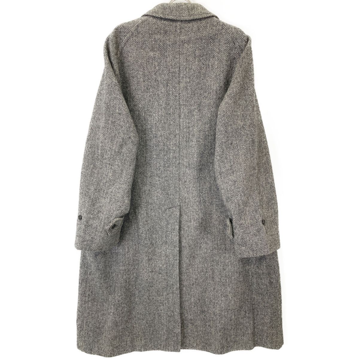 Burberry's バーバリー ウール カシミヤ コート ヘリンボーン グレー
