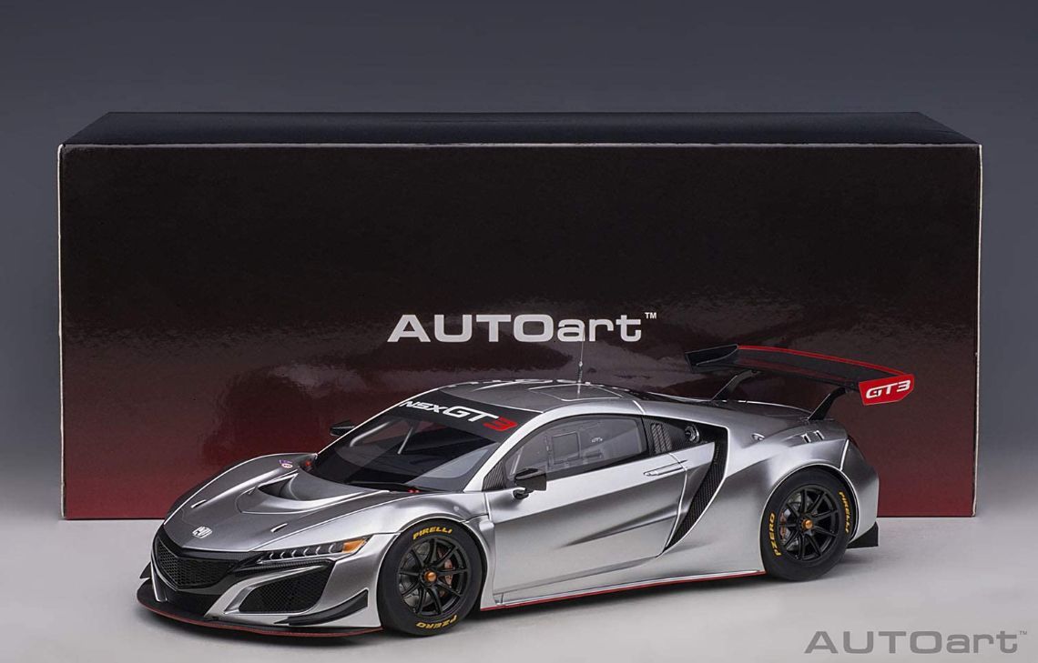 指定　新品 AUTOart 1/18 ホンダ NSX GT3 2018 ハイパー・シルバー 完成品 81897