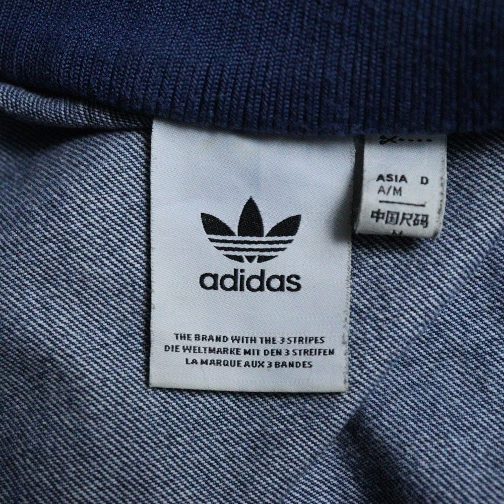 adidas original デニムトラックジャケット インディゴブルー M adidas