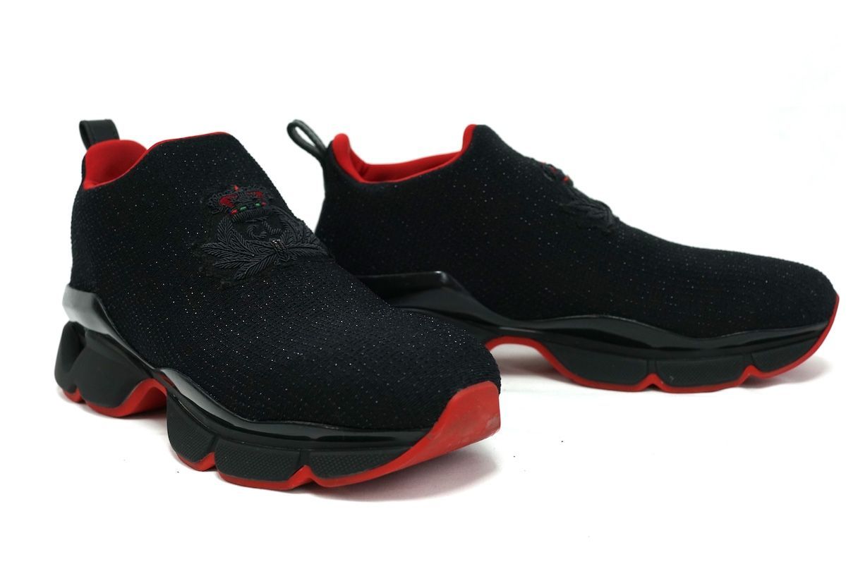 Christian Louboutin◇レースパンプス/37/BLK/1140673// christian