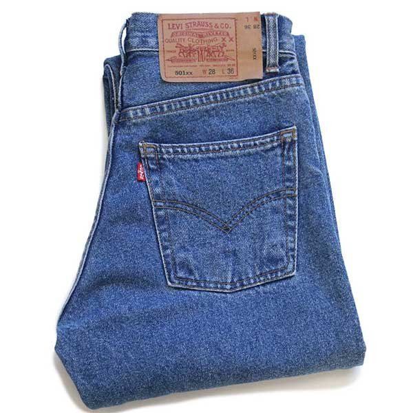 90s USA製 Levi'sリーバイス 501 デニムパンツ w28 L36