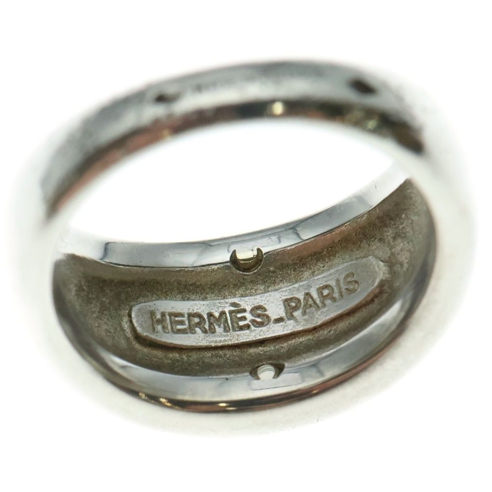HERMES セリエK18シルバーコンビリング HERMES セリエK18シルバーコンビリング エルメス セリエ リング