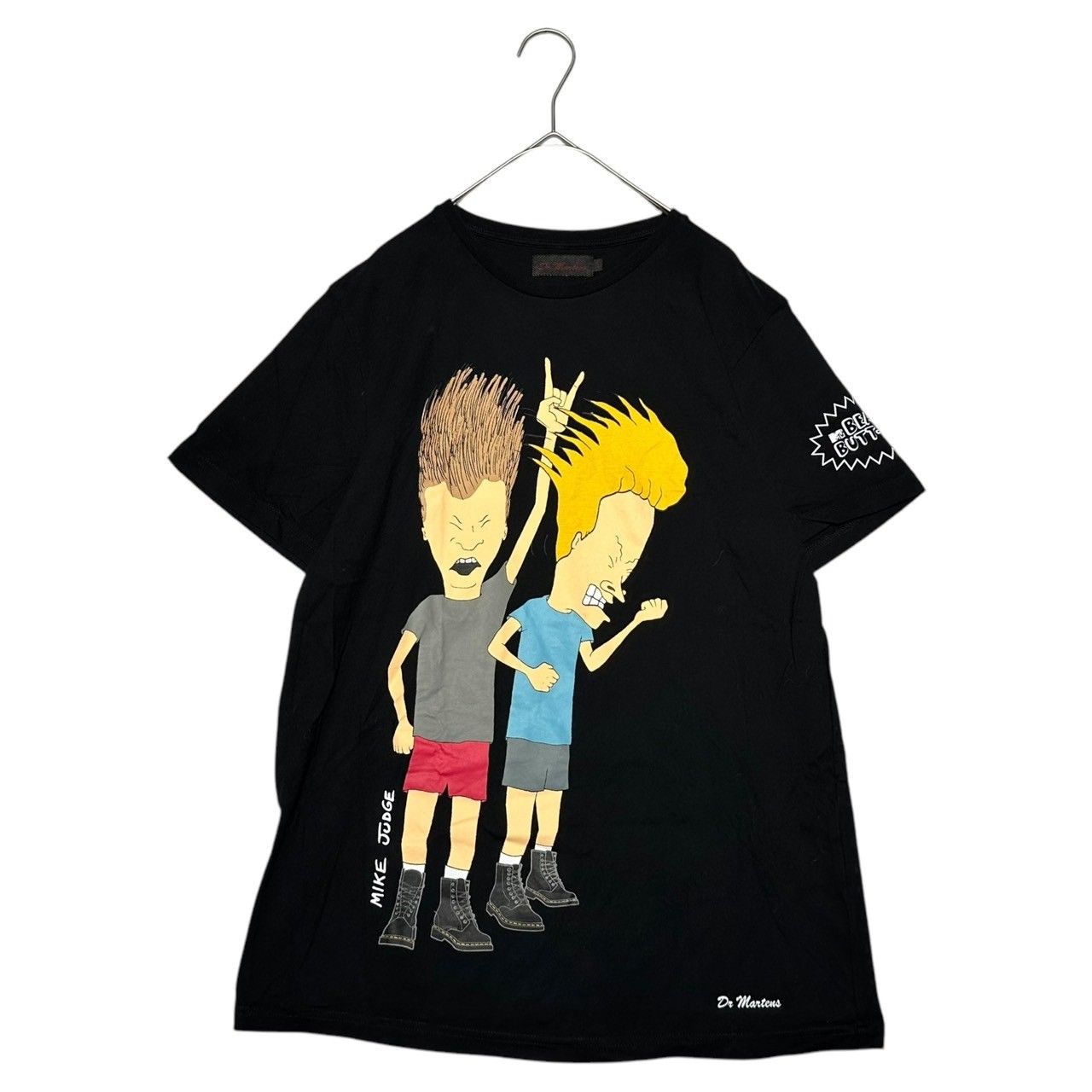 DR.MARTENS×Beavis u0026 Butthead(ドクターマーチン×ビーバスアンドバットヘッド) 2017 MIKE JUDGE Collaboration T-shirt コラボ プリント Tシャツ S ブラック