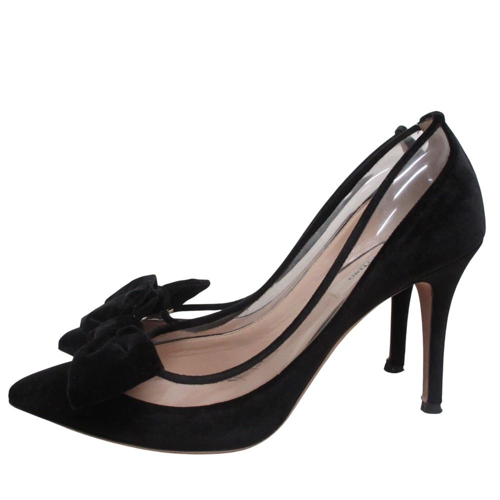 良品 Valentino Garavani ヴァレンティノガラヴァーニ リボン ベロア  