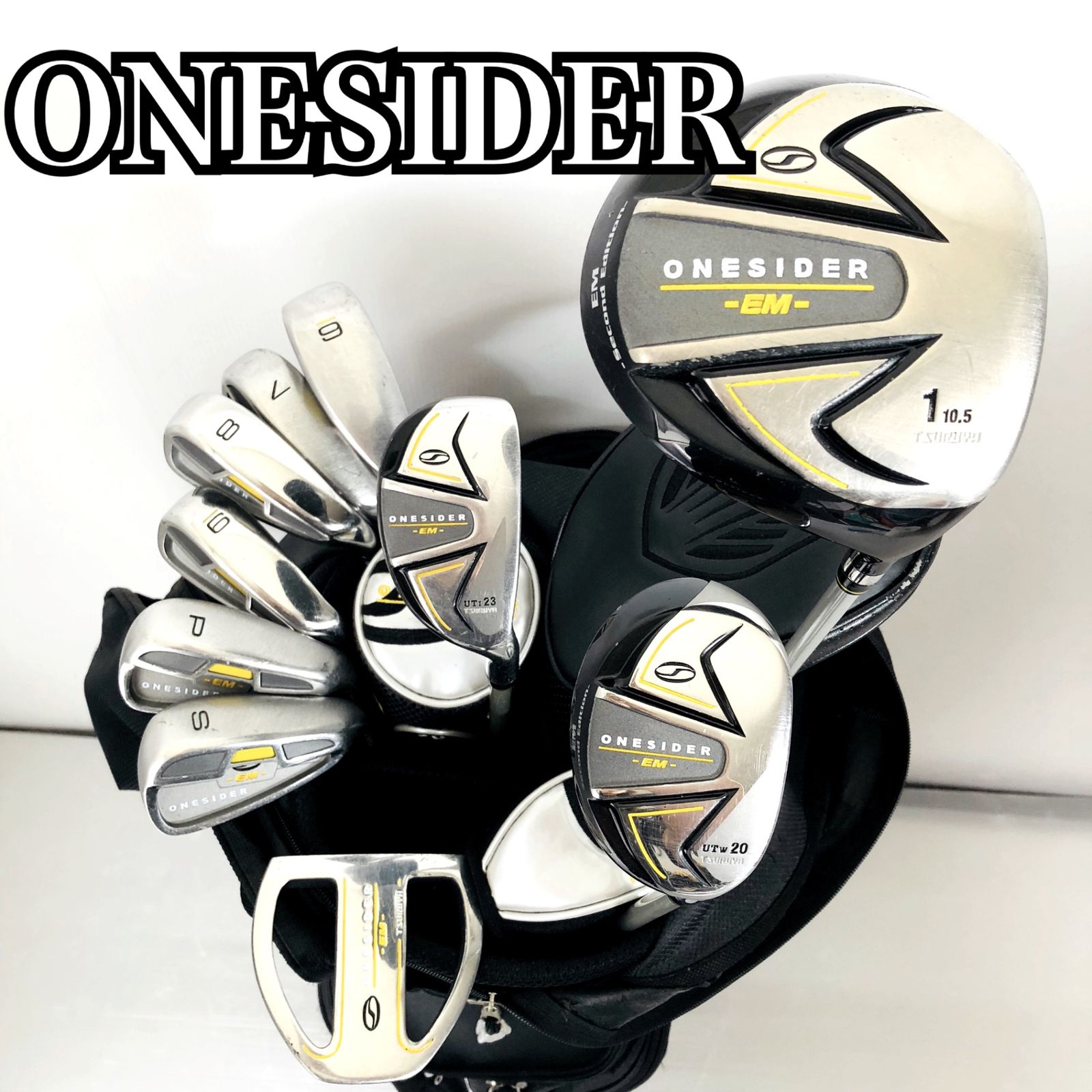 TSURUYA ツルヤ ONESIDER ワンサイダー EM メンズ ゴルフ クラブ セット 初心者 入門 バッグ付き 右利き パター付
