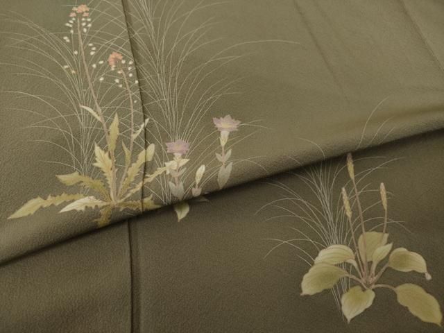 平和屋着物○銀座きしや 訪問着 駒刺繍 松に藤花房