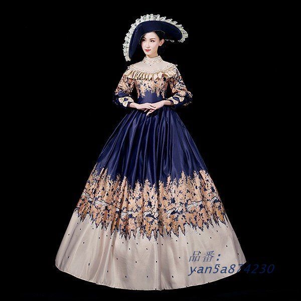 中世 貴婦人ドレス ステージ 衣装 中世ドレス ヨーロッパ 王族服 貴族 yan5a874230