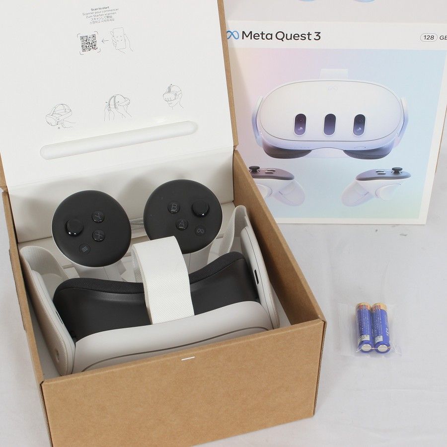 美品】Meta Quest 3 128GB VR ヘッドマウントディスプレイ ヘッド 