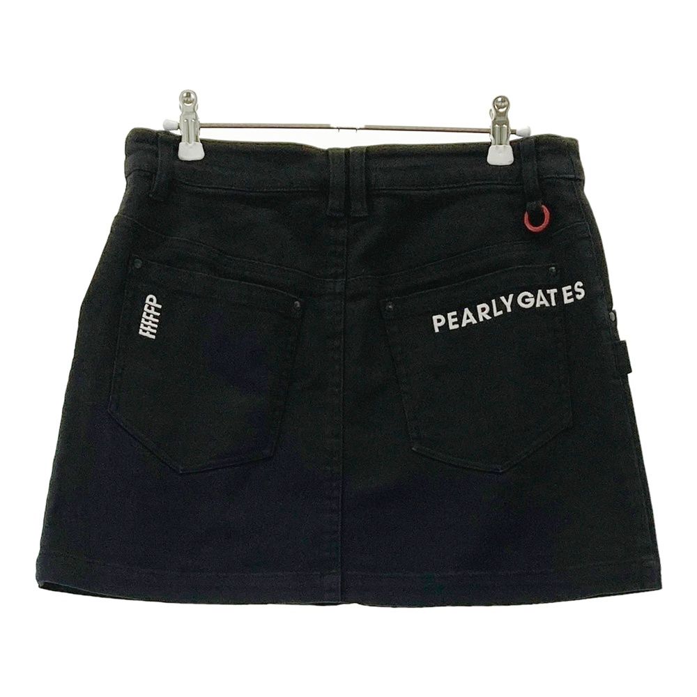 PEARLY GATES パーリーゲイツ ダウンスカート サイズ1 ブラック 黒 サイズ：1 PEARLY GATES パーリーゲイツ ダウンスカート 総柄 ブラック