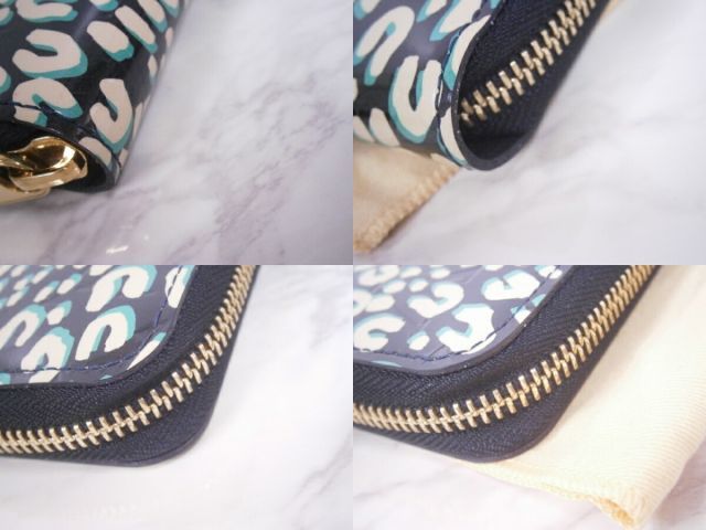 美品!!ルイヴィトン LOUIS VUITTON ヴェルニ レオパード ジッピー