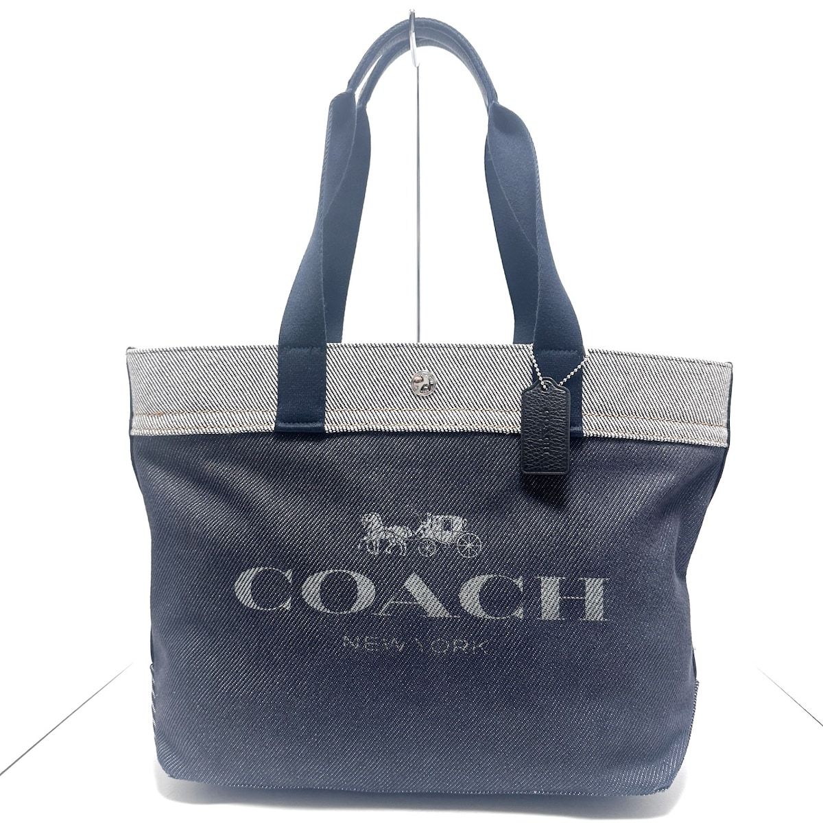 COACH(コーチ) トートバッグ ロゴ キャンバス デニムトート