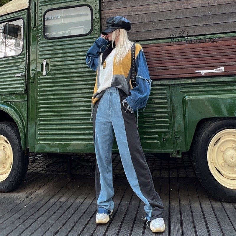 デニムパンツ韓国ファッ kni4a613927