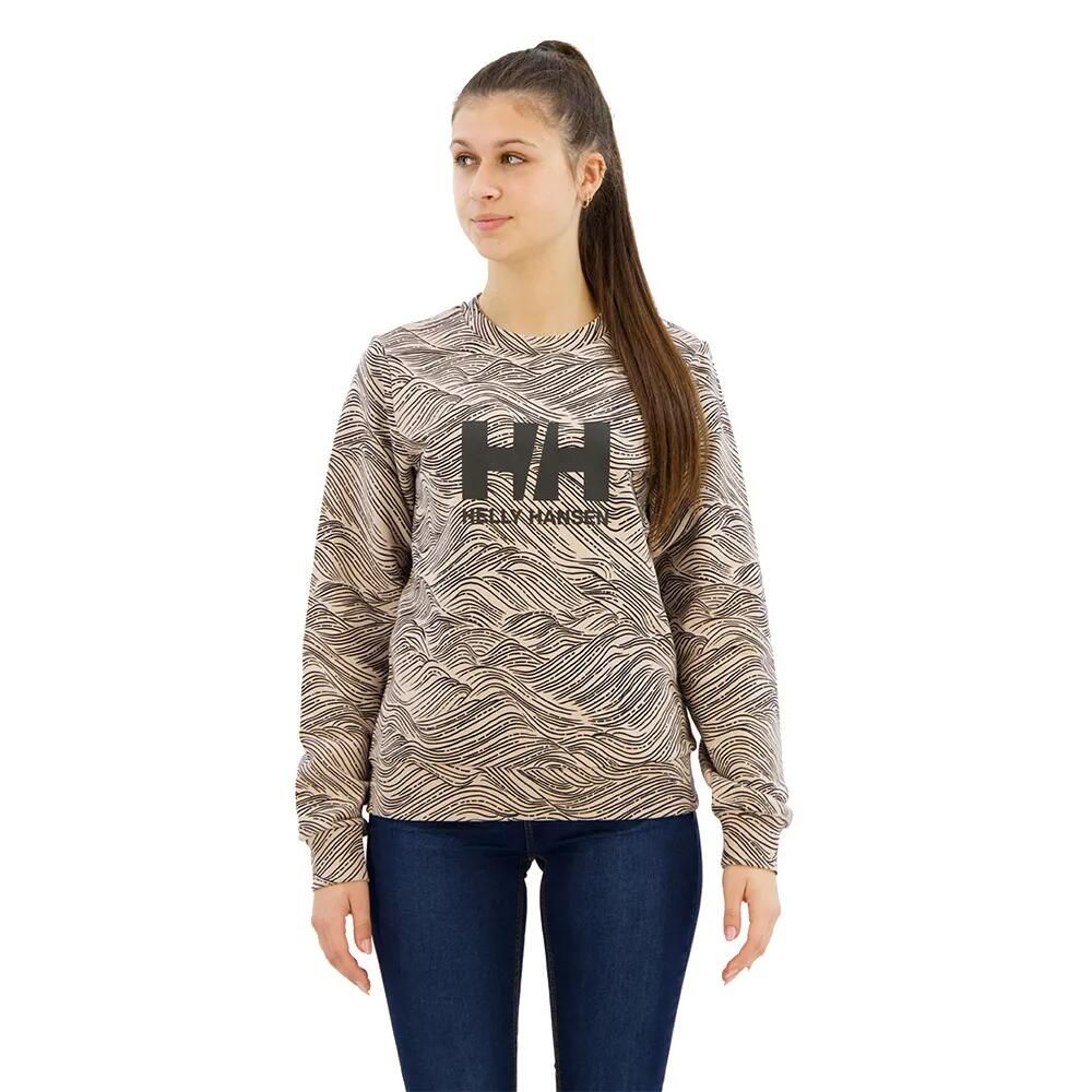 お取り寄せ ２～４週間で発送 ヘリーハンセン ロゴ クルー グラフィック 2 スウェットシャツ レディース Pink Cloud Wave t HELLY HANSEN Logo Crew Graphic 2 sweatshirt t