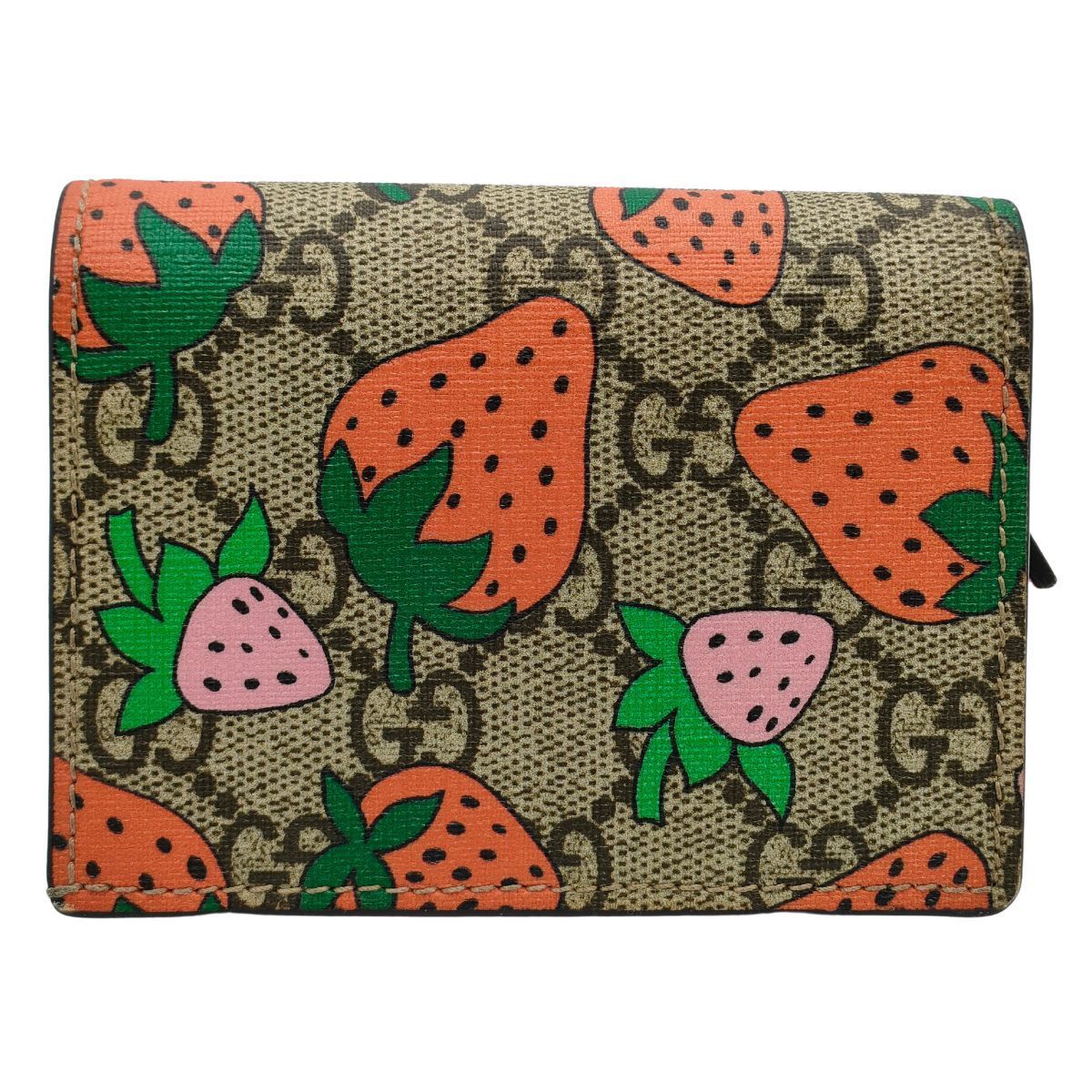 GUCCI いちご 二つ折り財布 - 小物