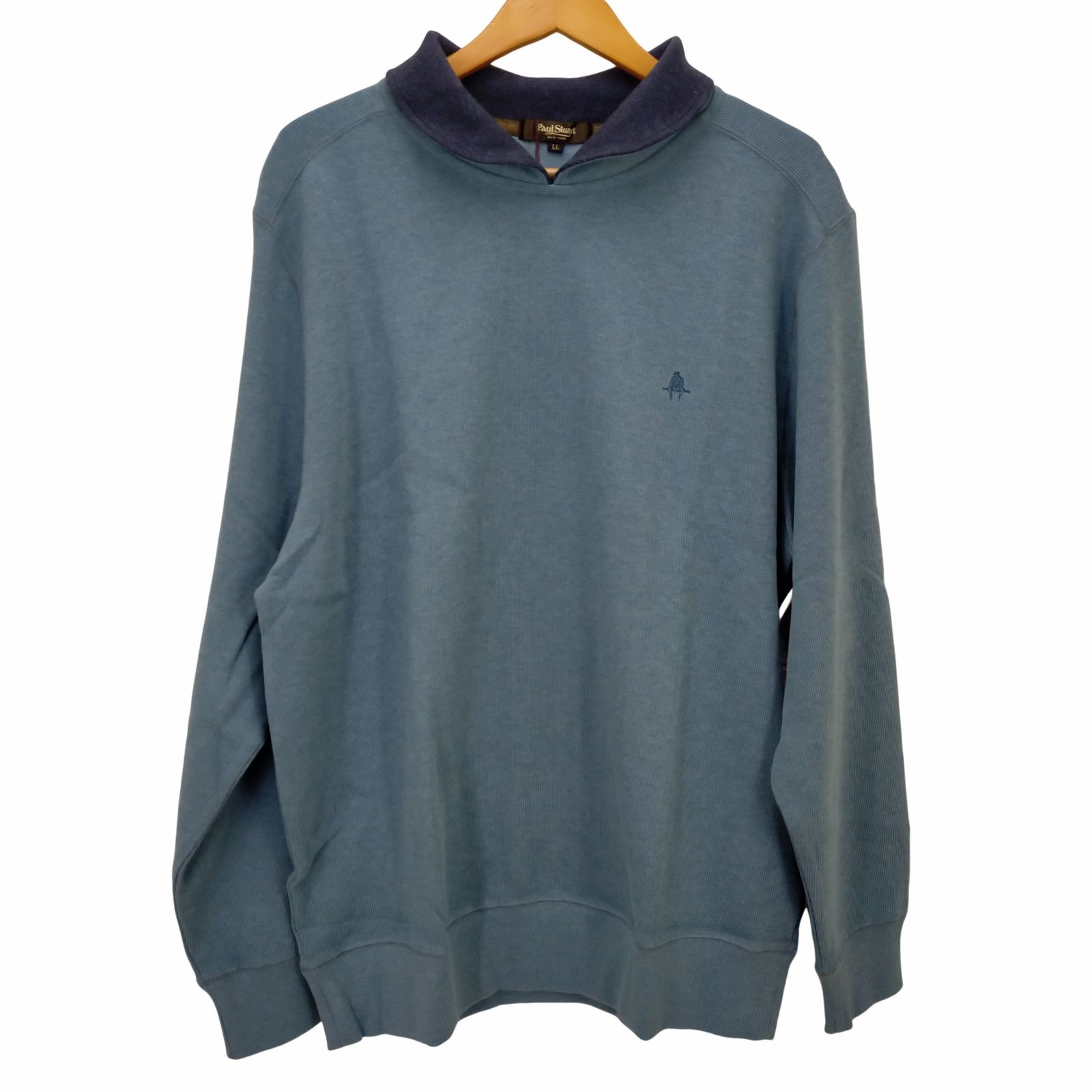 フィニアスコールバイポールスチュアート phineas cole by paul stuart ロゴ刺繍コットンニット メンズ  LL