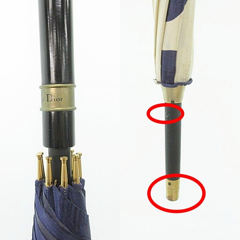 クリスチャンディオール Christian Dior 晴雨兼用長傘 アンブレラ 日傘