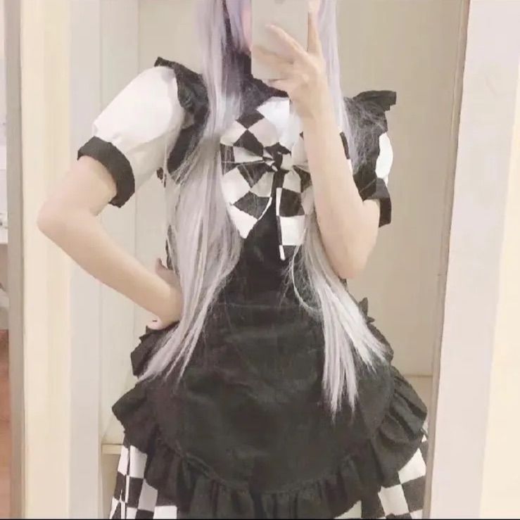 P⑩1 レディース コスプレ 這いよれ 八坂 ニャル子 品質 メイド服