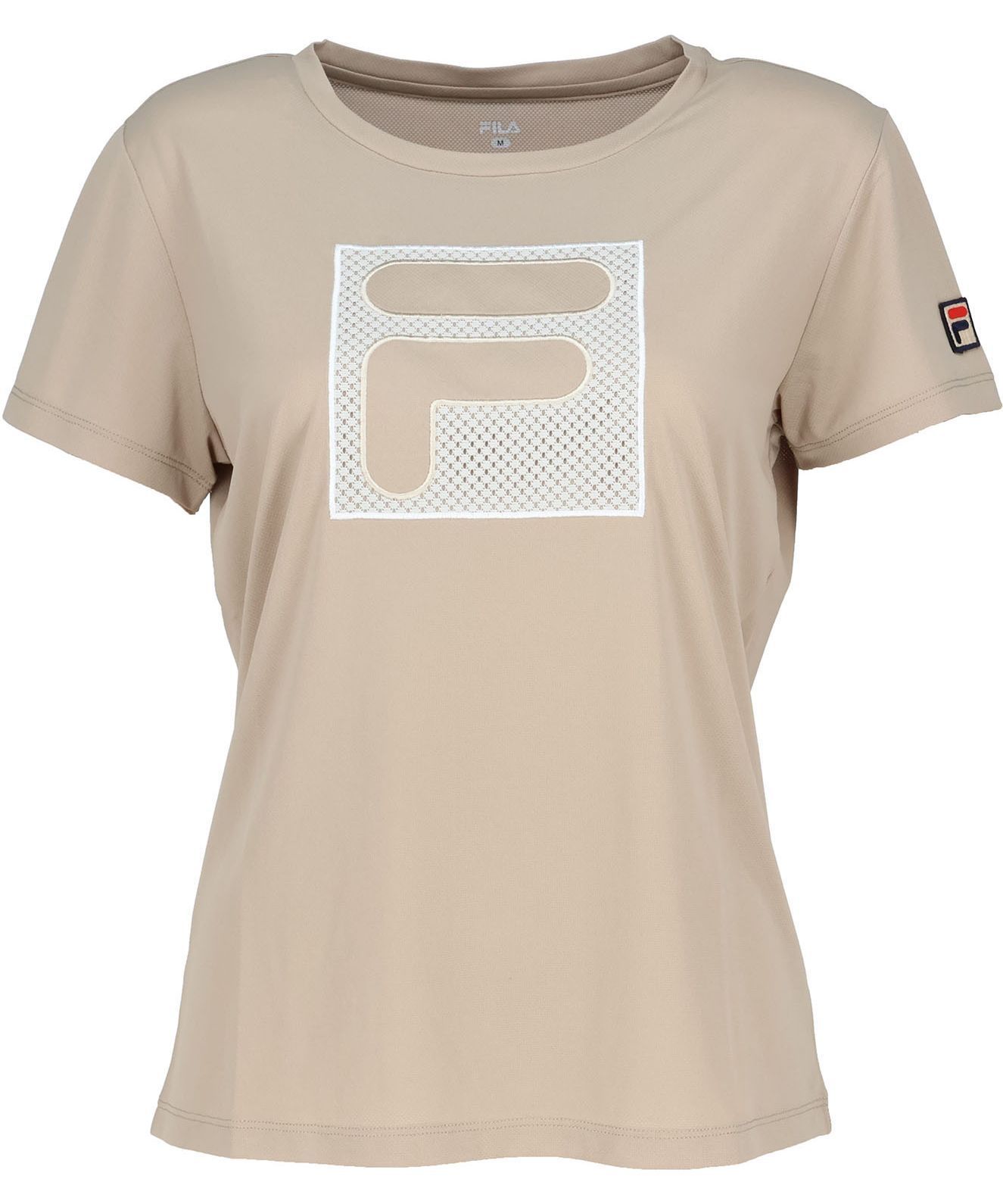 FILA フィラ レディーステニスウェア アップリケTシャツ (EL0059