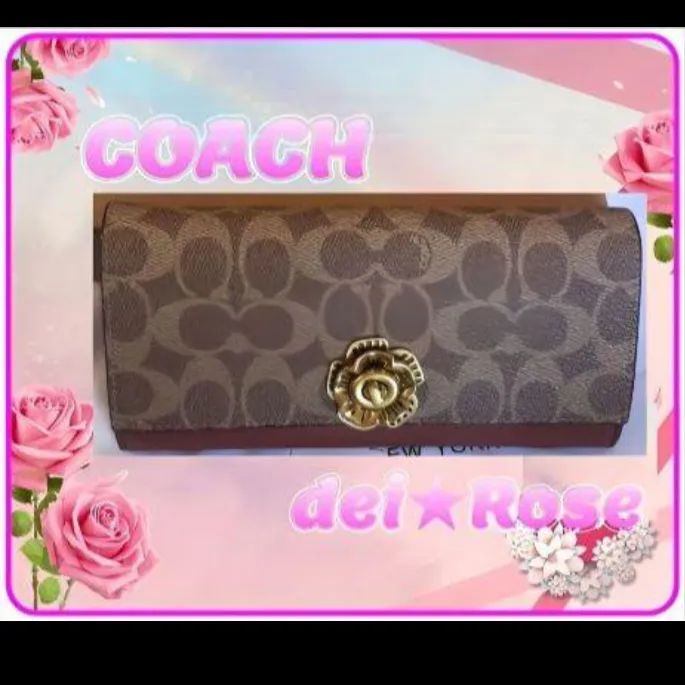 ✳️ Sale 匿名配送 新品 ✳️ COACH コーチ 財布 ✳️ディー ローズ