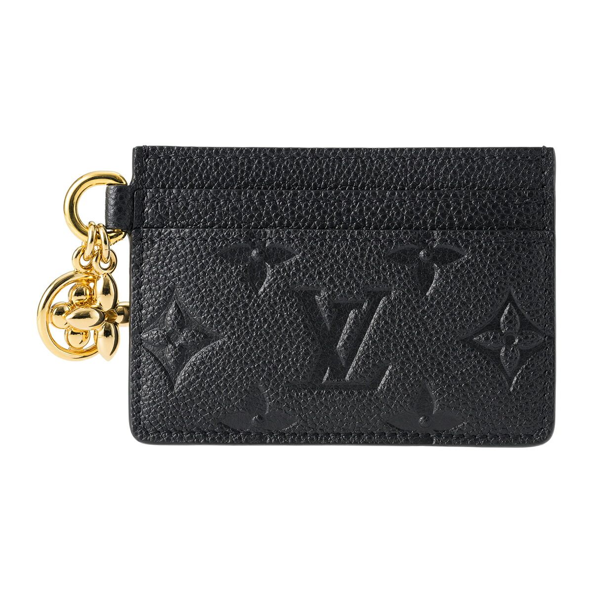 ルイヴィトン Louis Vuitton カードケース ポルト カルト LV チャーム ノワール