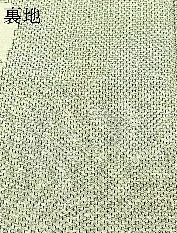 平和屋着物▽上質な紬 単衣 越後絣 反端付き 正絹 逸品 AABC2234jh