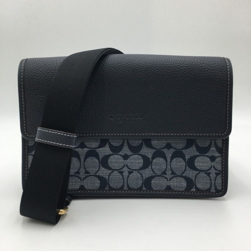 COACH コーチ ターナー フラップ クロスボディ シグネチャー シャンブレー CH828 カバン ショルダーバッグ 188-241117-kk-28-tei