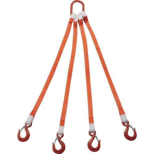2営業日で発送 TRUSCO トラスコ中山 TRUSCO 4本吊ベルトスリングセット 25mm幅X1m 吊り角度60°時荷重1.72t 最大使用荷重2t G254P101.72 3100