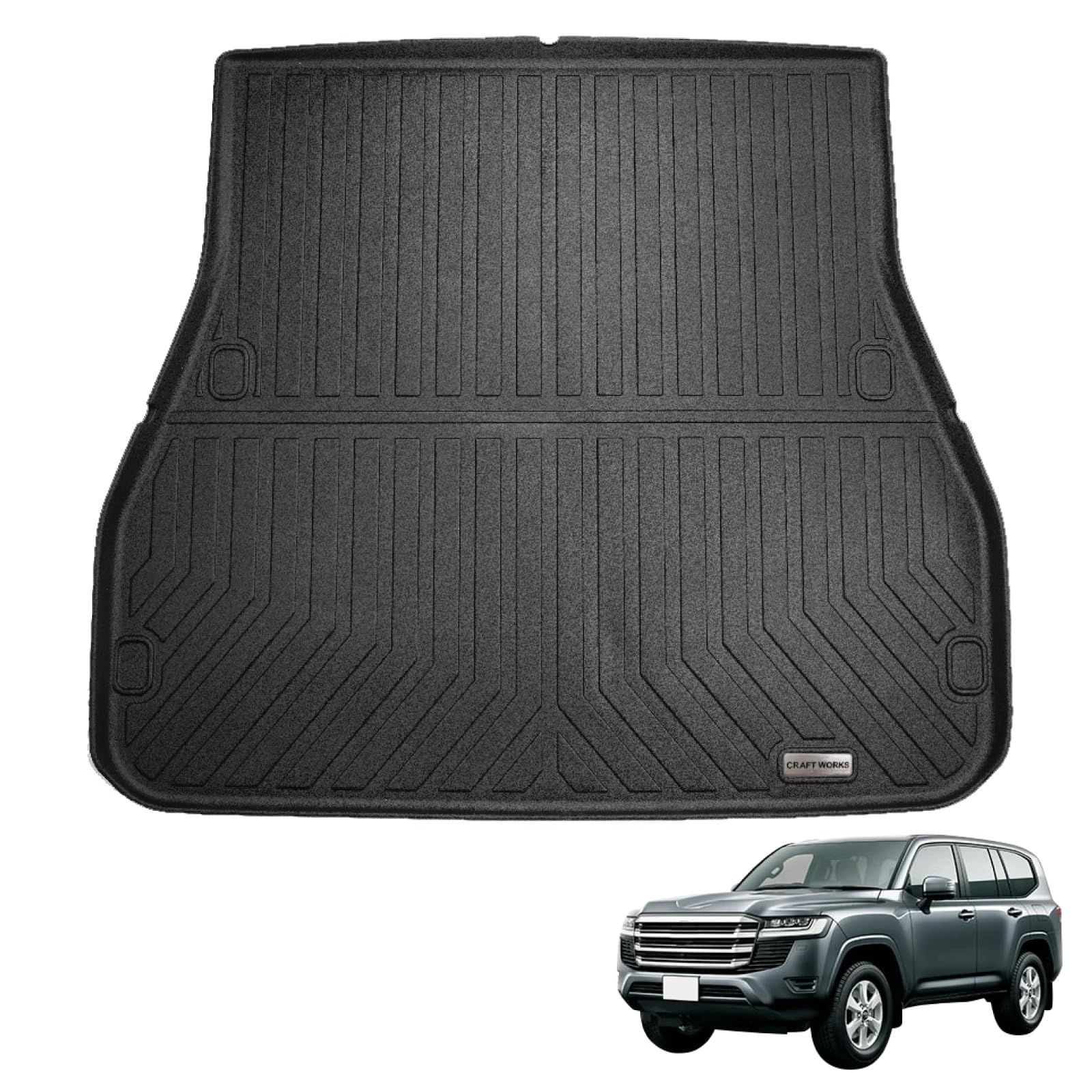 自動車整備士監修 クラフトワークス ランドクルーザー 300系 5人乗り ラゲッジマット 車 防水 丸洗い ピッタリフィット 3D マット 車種 内装 CRAFT WORKS ラゲッジ 300系 VJA300W ガソリン