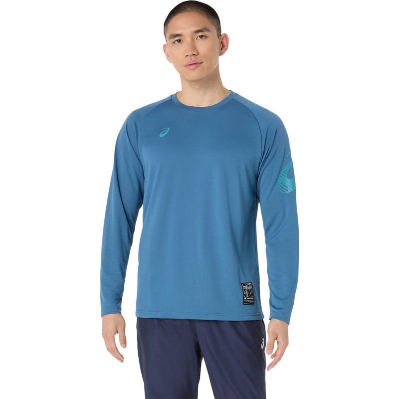  アシックス asics ドライ長袖シャツ Training トレーニング 長袖トップス(ユニ) (2031F161)、(401)ウインターシー その他