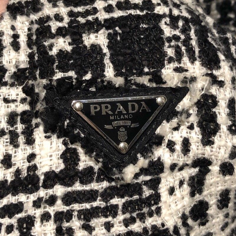 トライアングルロゴツイードノースリーブワンピース