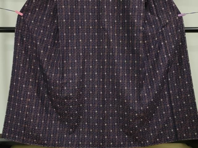 平和屋本店■極上　本場琉球　読谷山花織　紬地　草木染　知花トミ作　証紙付き　逸品　未使用　DZAA5036kh5 平和屋本店□極上 本場琉球 読谷山花織 紬地 草木染 知花トミ作 証紙