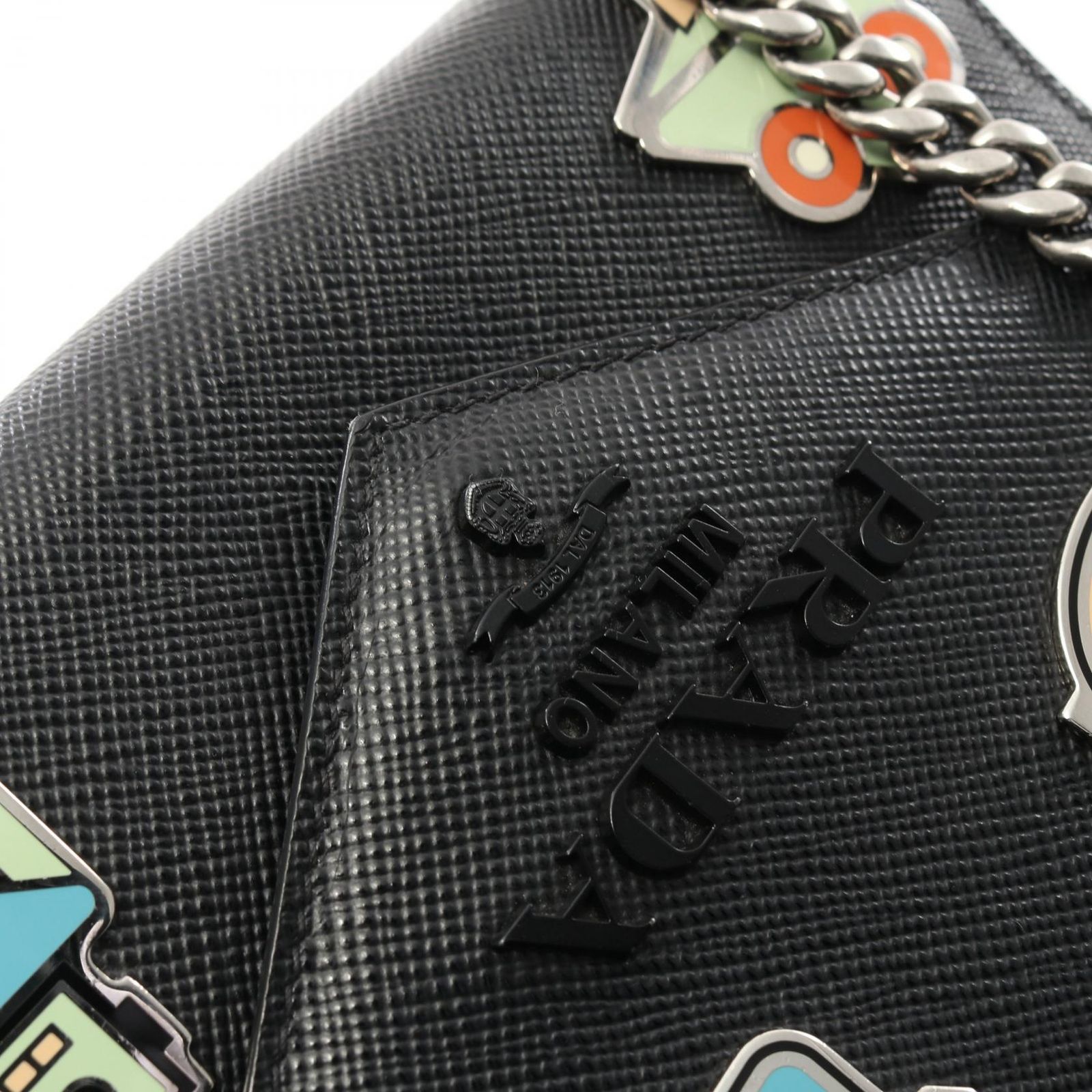 プラダ PRADA ショルダーバッグ 1BD127 ブラック サフィアーノレザー 